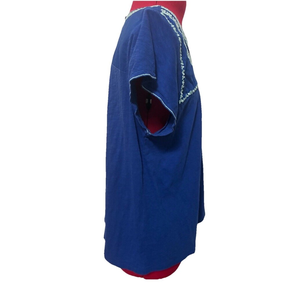 Boden Women’s Blue Embroidered Top Size 10 - Picture 5 of 6